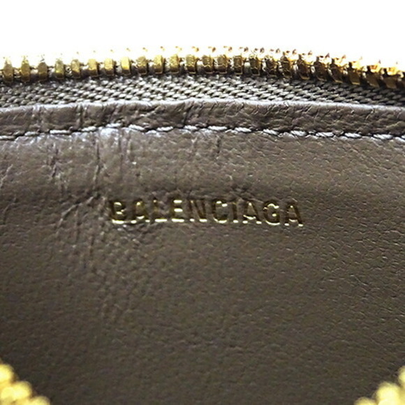 BALENCIAGA Brown Coated Canvas Wallet - Picture 7 of 10